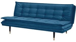 3 személyes kattanós kanapé, ágyazható, kék - KLIK CHIC
