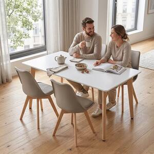 Silla 150 4+1 étkező garnitúra fehér-bézs