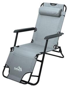 Compass Összecsukható állítható szék szürke/fekete CP0098