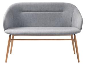 Teno pad háttámlával világosszürke 120 cm