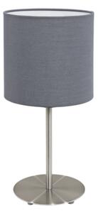 LED lámpatest , asztali , E27-es foglalatú , textil , szürke , EGLO , PASTERI , 31596