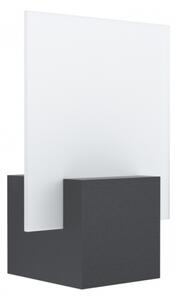LED lámpa , oldalfali , 6W , meleg fehér , fekete , kültéri , IP44 , EGLO , ADAMELLO , 98745