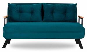 Kétszemélyes kanapé 133 x 50 cm petróleum