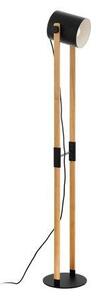 LED lámpa , állólámpa , E27 , acél , fa , fekete , EGLO , HORNWOOD , 43048