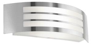 LED lámpa , fali , E27 foglalat , nemesacél , EGLO , LEIROS , 75423