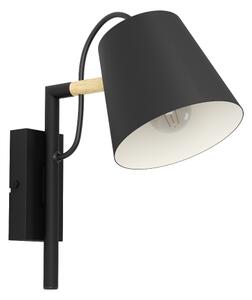 LED lámpa , fali , E27 foglalat , fekete , EGLO , LACEY , 43735