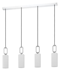 LED lámpa , függeszték , mennyezeti , 4xE27 foglalat , fehér , EGLO , MAJANA , 390129