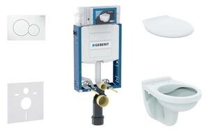 Geberit Kombifix - Falra szerelhető szett, WC Alpha ülőkével, gomb Sigma01, alpesi fehér 110.302.00.5 NR1