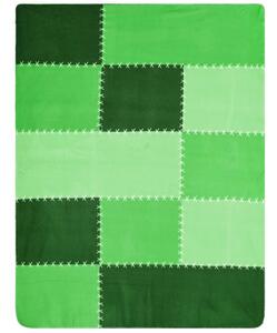 James & Nicholson Színes ágytakaró 150x200 cm méretben JN954 - Zöld | 150 x 200 cm