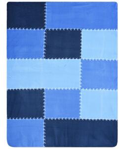 James & Nicholson Színes ágytakaró 150x200 cm méretben JN954 - Kék | 150 x 200 cm