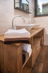 MALFINI Bamboo Bath Towel fürdőlepedő - Nugátbarna | 70 x 140 cm