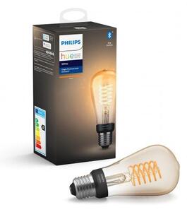 LED lámpa , égő , Philips Hue , izzószálas hatás , filament , E27 foglalat , Edison , ST64 , 7W , meleg fehér , dimmelhető , Bluetooth