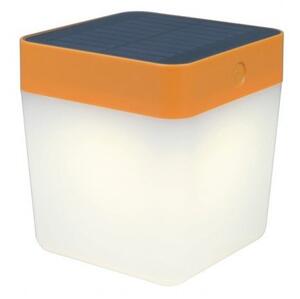 Led lámpatest , kültéri , 1W , napelemes , dimmelhető , meleg fehér , IP44 , narancs , LUTEC , TABLE CUBE