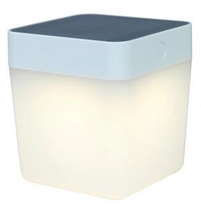 Led lámpatest , kültéri , 1W , napelemes , dimmelhető , meleg fehér , IP44 , fehér , LUTEC , TABLE CUBE