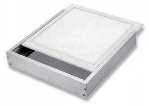 Led panel , beépítő keret , magasított , szerelhető , 600x600x65 mm , fehér , Elmark