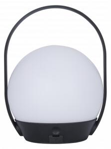 LED lámpatest , hordozható , asztali , 3.3W , RGB , CCT , dimmelhető , fekete , beltéri/kültéri , IP54 , LUTEC CONNECT , CARDI
