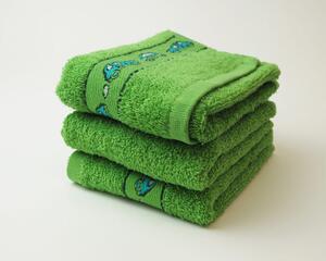 Dobrý Textil Gyerek törölköző motívumokkal 30x50 - Zöld | 30 x 50 cm