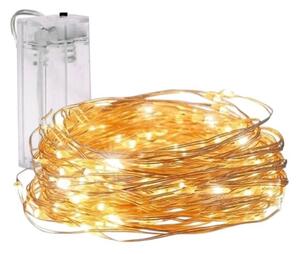 Karácsonyi fénylánc 20 LED-es, meleg fehér