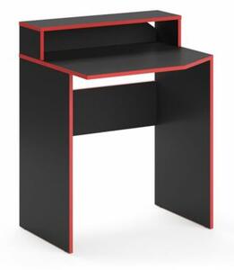 Vicco Kron játékasztal, 70x60 cm, fekete/piros