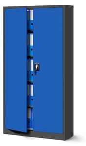 JAN NOWAK JAN fém iratszekrény 900x1850x400, modell antracit-kék