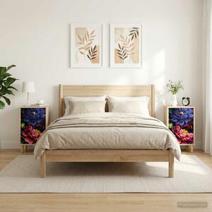 VidaXL Éjjeliszekrény KIEL 2 db Sonoma Tölgy 36 x 33 x 60 cm