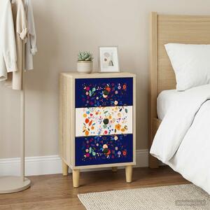 VidaXL Éjjeliszekrény MAINZ 2 db Sonoma Tölgy 36 x 33 x 60 cm