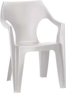 Dante műanyag kerti szék, fehér