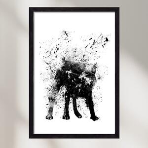 Wet dog - falikép keretben | artbridge