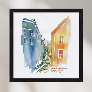 LISBON Aquarelle No.1v2 - falikép keretben | artbridge