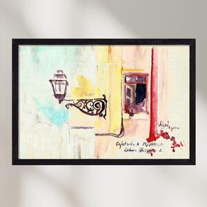 LISBON AQUARELLE NO.16 - falikép keretben | artbridge