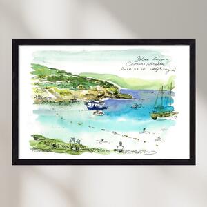 MALTA AQUARELLE NO.5 - falikép keretben | artbridge