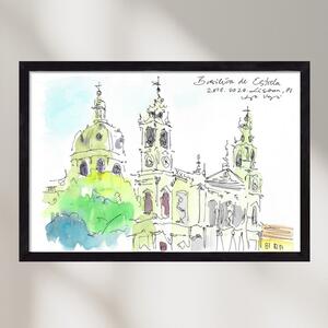 LISBON AQUARELLE NO.29 - falikép keretben | artbridge