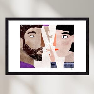 Lovers - falikép keretben | artbridge
