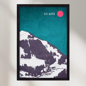 Les Alpes - falikép keretben | artbridge