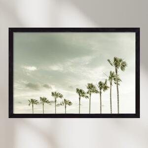 Vintage Palm Trees at the beach - falikép keretben | artbridge