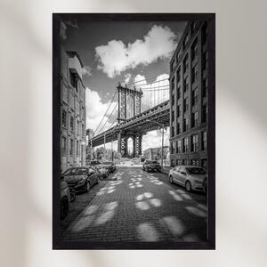NEW YORK CITY Manhattan Bridge - falikép keretben | artbridge