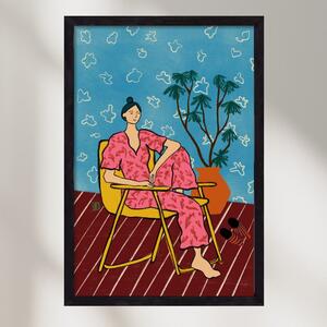 PLANT LADY AT HOME - falikép keretben | artbridge