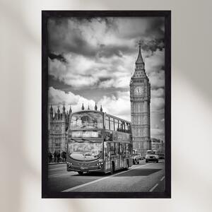 LONDON Houses of Parliament and traffic - falikép keretben | artbridge