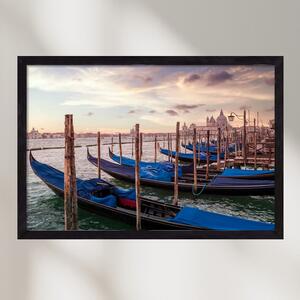 VENICE Gondolas & Santa Maria della Salute - falikép keretben | artbridge