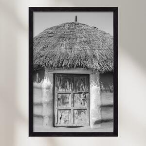 Mud hut - falikép keretben | artbridge