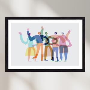 Transparent Friends - falikép keretben | artbridge