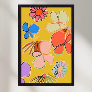 VINTAGE GARDEN YELLOW - falikép keretben | artbridge