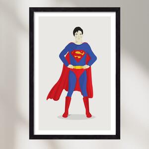 Superhero - falikép keretben | artbridge