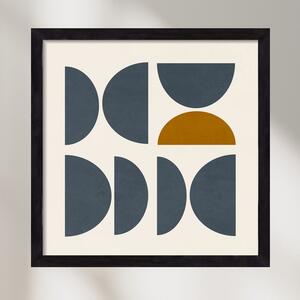 GEOMETRIC ART - BLUE I - falikép keretben | artbridge