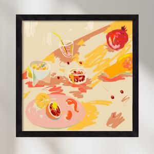 ORANGE AND PINK FRUIT - falikép keretben | artbridge