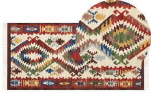 Színes kilim gyapjúszőnyeg 80 x 150 cm AREVIK
