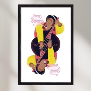 Jazz musician series - Ray - falikép keretben | artbridge