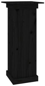 VidaXL fekete tömör fenyőfa virágtartó állvány 40 x 40 x 60 cm