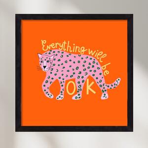 Everything will be ok - falikép keretben | artbridge