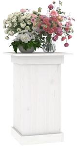 VidaXL fehér tömör fenyőfa virágtartó állvány 40 x 40 x 60 cm